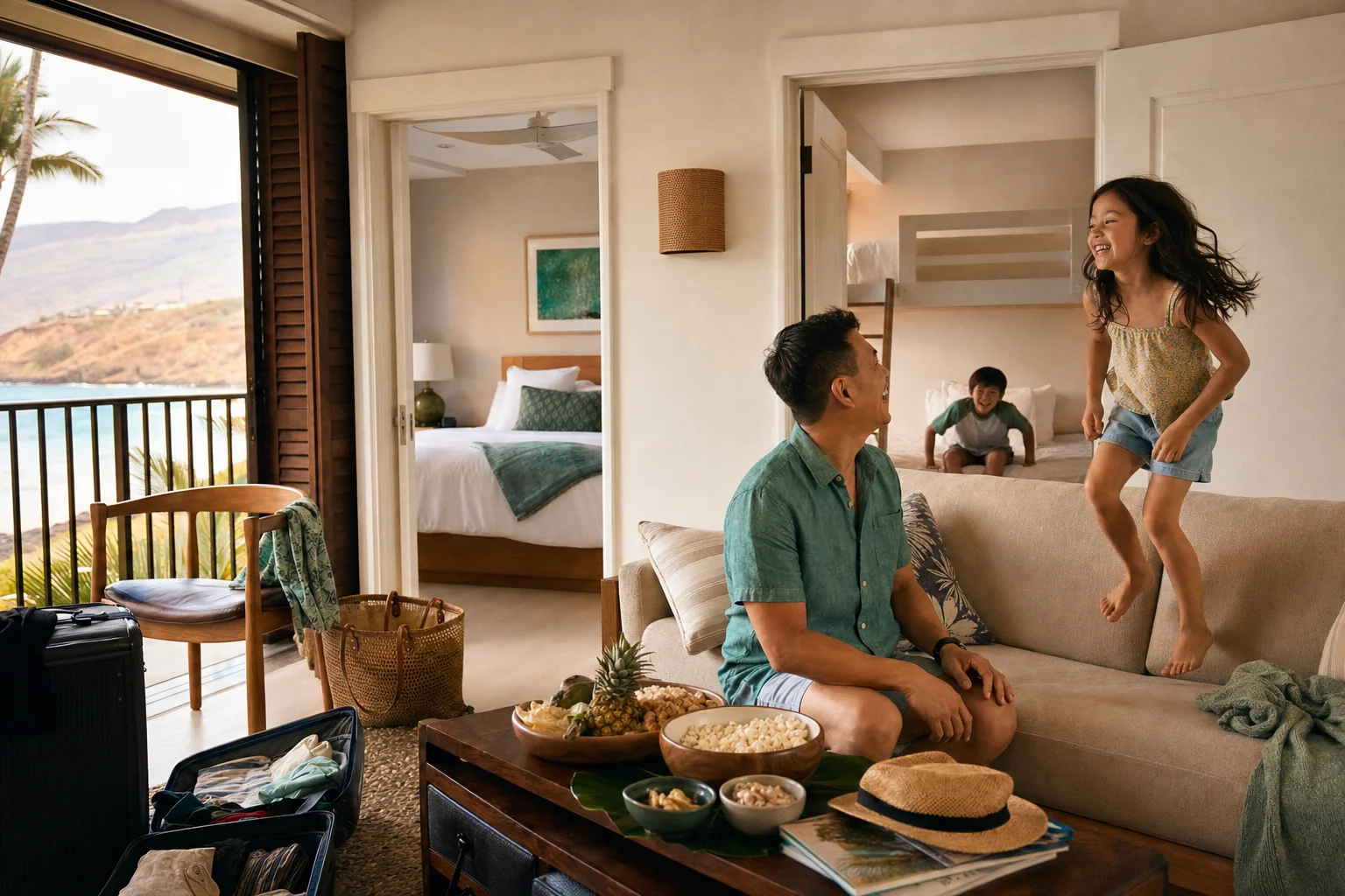 Maui Family Suites: Separate Bedroom or Sofa Trap?